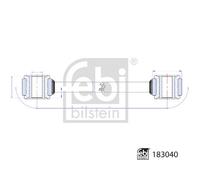 Anti Roll Bar Link Rear Left or Right 183040 Febi Stabiliser Drop Link Quality