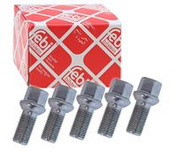Febi Bilstein M14x1.5x27mm Wheel Bolt Pack of 5 Galvanised SW17 Hexagon Bolt with Ball Collar