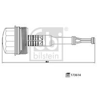 Febi Bilstein Oil Filter Housing Cap - 173614 fits Mercedes