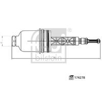 Febi Bilstein Oil Filter Housing Cap - 174278 fits Mercedes