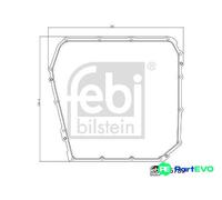FEBI BILSTEIN OIL SUMP (AUTOMATIC TRANSMISSION) GASKET 176789 FOR AUDI