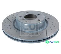 FEBI BILSTEIN REAR 2 X BRAKE DISC 105722 FOR BMW
