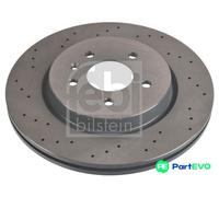 FEBI BILSTEIN REAR 2 X BRAKE DISC 108196 FOR OPEL