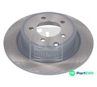 FEBI BILSTEIN REAR 2 X BRAKE DISC 108491 FOR CHRYSLER MITSUBISHI JEEP
