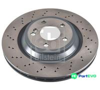 FEBI BILSTEIN REAR 2 X BRAKE DISC 174736 FOR MERCEDES-BENZ