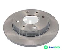 FEBI BILSTEIN REAR 2 X BRAKE DISC 22834 FOR MITSUBISHI SMART
