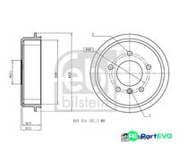 FEBI BILSTEIN 184060 Brake drum