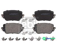 FEBI BILSTEIN REAR DISC BRAKE BRAKE PAD SET 177185 FOR MERCEDES-BENZ
