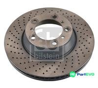 FEBI BILSTEIN REAR LEFT 2 X BRAKE DISC 44060 FOR PORSCHE