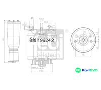 FEBI BILSTEIN REAR LEFT AIR SUSPENSION BELLOW 199242 FOR BMW