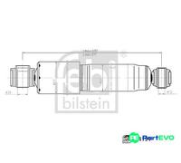 FEBI BILSTEIN REAR LEFT RIGHT SHOCK ABSORBER 194191 FOR MAZDA