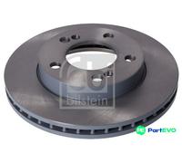 FEBI BILSTEIN REAR RIGHT 2 X BRAKE DISC 170607 FOR SSANGYONG