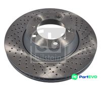 FEBI BILSTEIN REAR RIGHT 2 X BRAKE DISC 44061 FOR PORSCHE