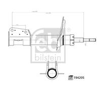 FEBI BILSTEIN SHOCK ABSORBER FRONT LEFT FRONT RIGHT CITROËN FIAT PEUGEOT EXPERT