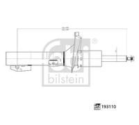 Shock Absorber Suspension/Damping Febi Bilstein 193110 Fits Ford Transit