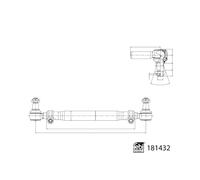 Febi Bilstein Tie Rod With Nut 181432 Fits Iveco Front Axle - OE Performance