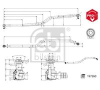 Febi 197260 Front Centre Rod Assembly Fits Scania G P R 1777323