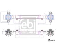 Ferdinand Bilstein Control/Trailing Arm 196636 Rear Wheel Suspension Fits Iveco, Irisbus