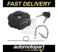 febi bilstein 46450 Fuel Filler Cap lockable, solid with gasket and chain, 1 unit