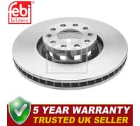 Febi Front 1x Brake Disc Fits Audi A8 1994-2002 A6 1994-1997 100 1991-1994
