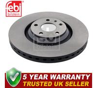 Febi Front 1x Brake Disc Fits Audi TT 2006-2014 2.0 3.2