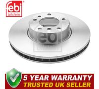 Febi Front 1x Brake Disc Fits BMW 5 Series 2000-2004