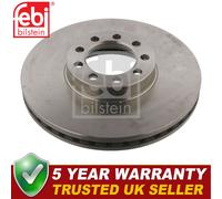 Febi Front 1x Brake Disc Fits Iveco Daily 2006-2011 3.0 D