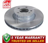 Febi Front 1x Brake Disc Fits Land Rover Range 2002-2012 3.0 D 3.6 4.2 4.4