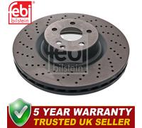 Febi Front 1x Brake Disc Fits Mercedes S-Class 2002-2006 5.4 5.5