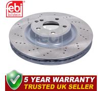 Febi Front 1x Brake Disc Fits Mercedes SLK E-Class C-Class SLC