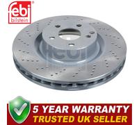 Febi Front 1x Brake Disc Fits Mercedes SLK E-Class C-Class SLC