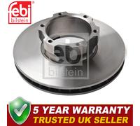 Febi Front 1x Brake Disc Fits Mercedes T2 1986-1994 2.3 D 2.4 4.0