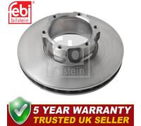 Febi Front 1x Brake Disc Fits Mercedes Vario 1996- 2.9 D 4.2 4.3