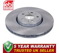 Febi Front 1x Brake Disc Fits Renault Espace 2002- Vel Satis 2002-