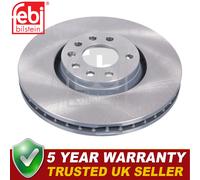 Febi Front 1x Brake Disc Fits Saab 9-3 2002-2015