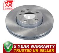 Febi Front 1x Brake Disc Fits VW Transporter 2003- 1.9 TDi 2.0 2.5 3.2