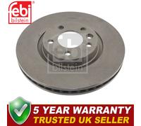 Febi Front 1x Brake Disc Fits VW Transporter 2003-2015 1.9 TDi 2.0 2.5 3.2