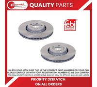 FEBI Front Brake Disc Set for Volvo XC90 I 02-15