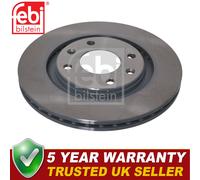 Febi Front Brake Discs Fits 206 Partner 306 Xsara Picasso Berlingo