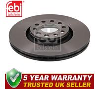 Febi Front Brake Discs Fits Audi A4 2000-2009 A6 1997-2005