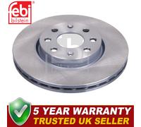 Febi Front Brake Discs Fits Fiat Grande Punto 2005- Vauxhall Corsa 2006-