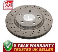 Febi Front Brake Discs Fits Mercedes A-Class 2001-2004 2.1