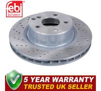 Febi Front Brake Discs Fits Mercedes S-Class 1998-2006