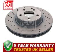 Febi Front Brake Discs Fits Mercedes SL 2001-2012 3.5 5.5
