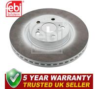 Febi Front Brake Discs Fits Toyota Avensis 2003-2008 2.0 D 2.4