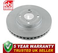 Febi Front Brake Discs Fits Toyota Corolla 2000-2008 1.4 1.5 1.6 1.8