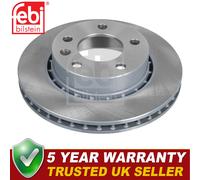Febi Front Brake Discs Fits Vauxhall Carlton 1986-1994 Opel Omega 1986-1994