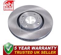 Febi Front Brake Discs Fits Vauxhall Peugeot Opel Citroen