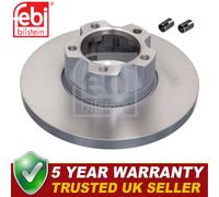 Febi Front Brake Discs Fits VW LT 1975-1992 2.0 2.4 D 2.7