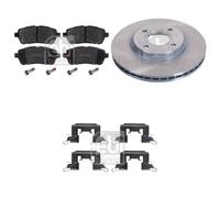 Febi Front Brake Discs & Pads with Fitting Kit fits Ford Fiesta VI 2008-2018